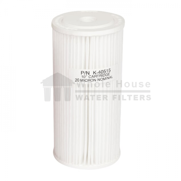 "Whole House pleated sediment filter for big blue 20 micron 10inch"