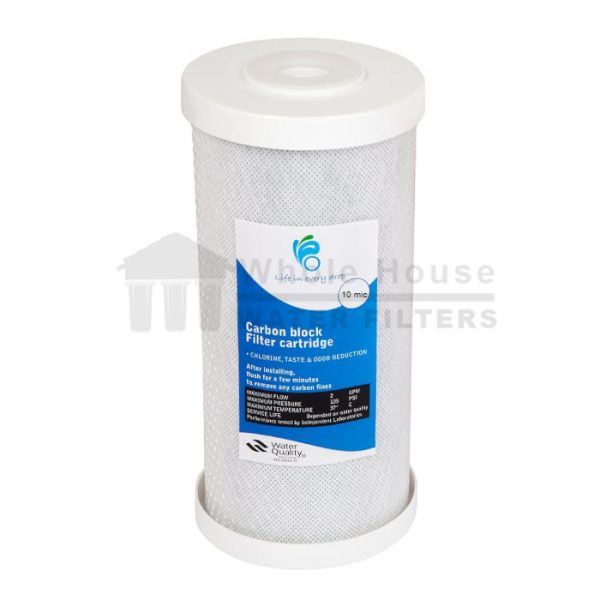 "whole House carbon filter 10 micron"